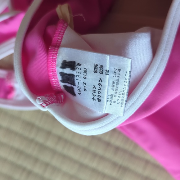 Rare vintage courreges neon pink swimwear set - Picture 3 of 5